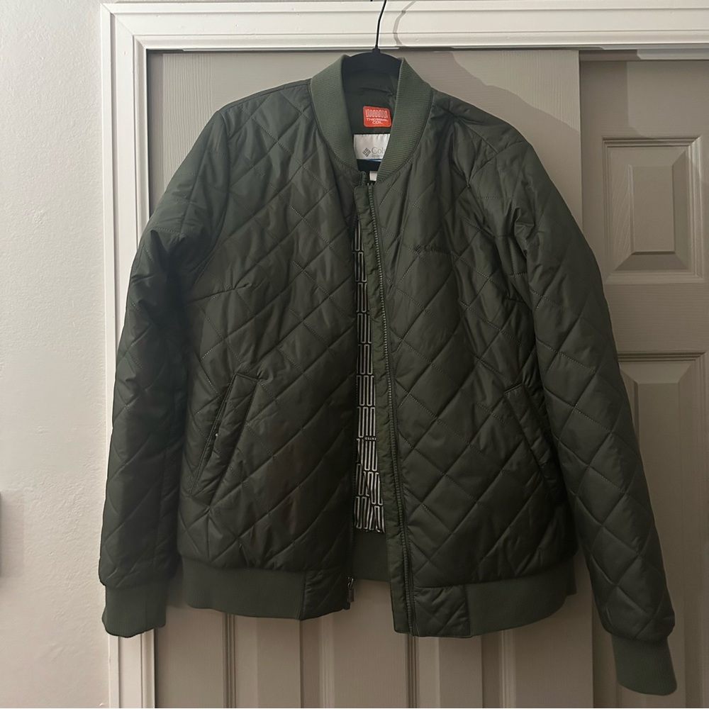 Columbia Olive Green Bomber Jacket